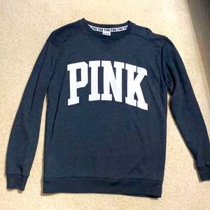 PINK VS grey crew neck
